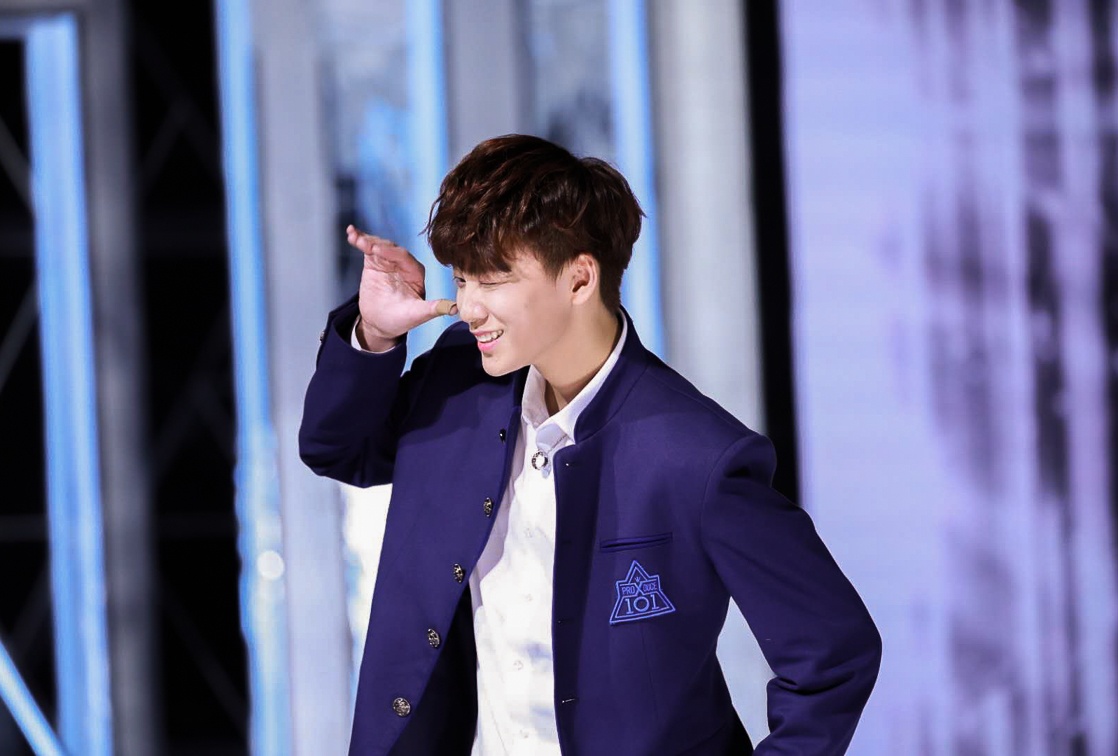 中国练习生余景天登韩国《produce 101》评级舞台首秀痛哭_tony