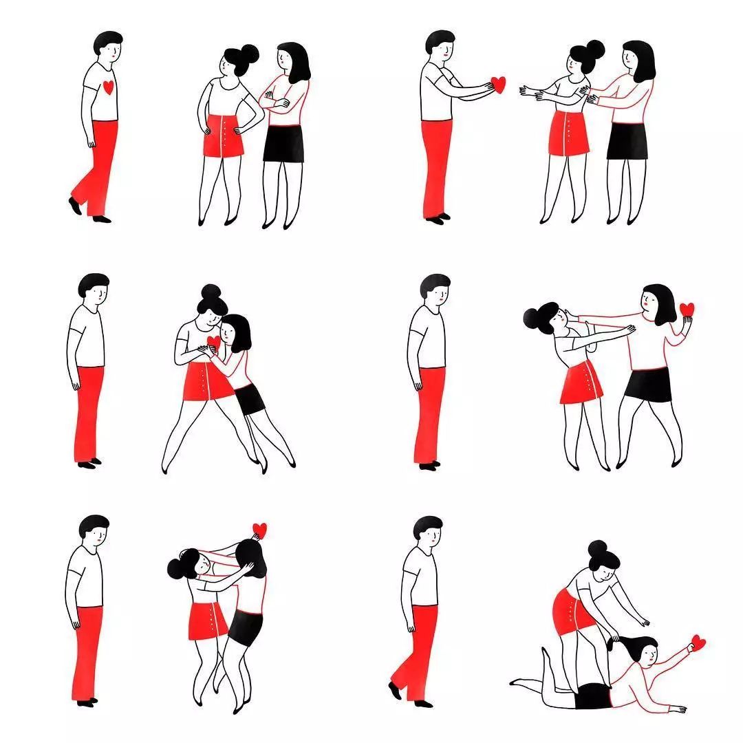 给我你的小心心系列女人的心思你别猜系列爱屋及乌的情侣情侣甜蜜生活