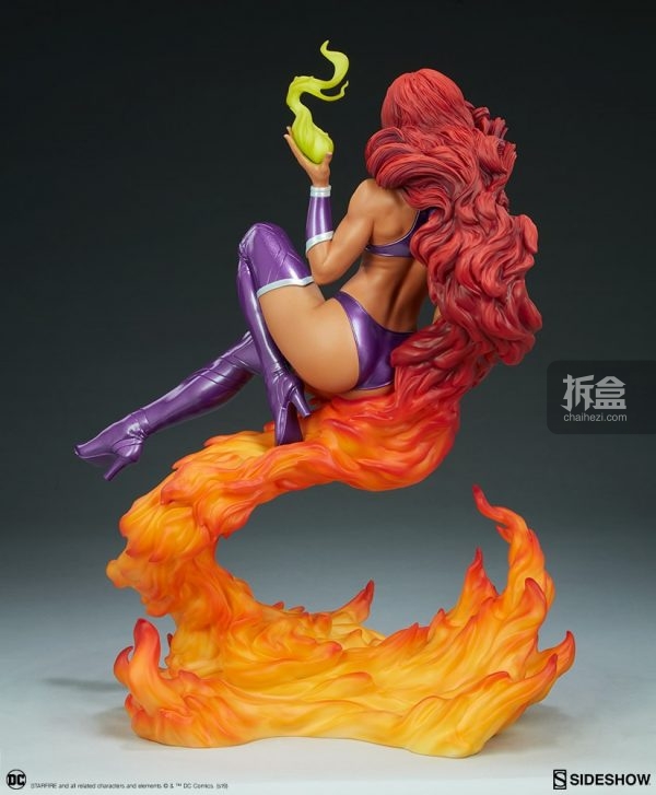 sideshowdc漫画starfire星火19寸pf雕像