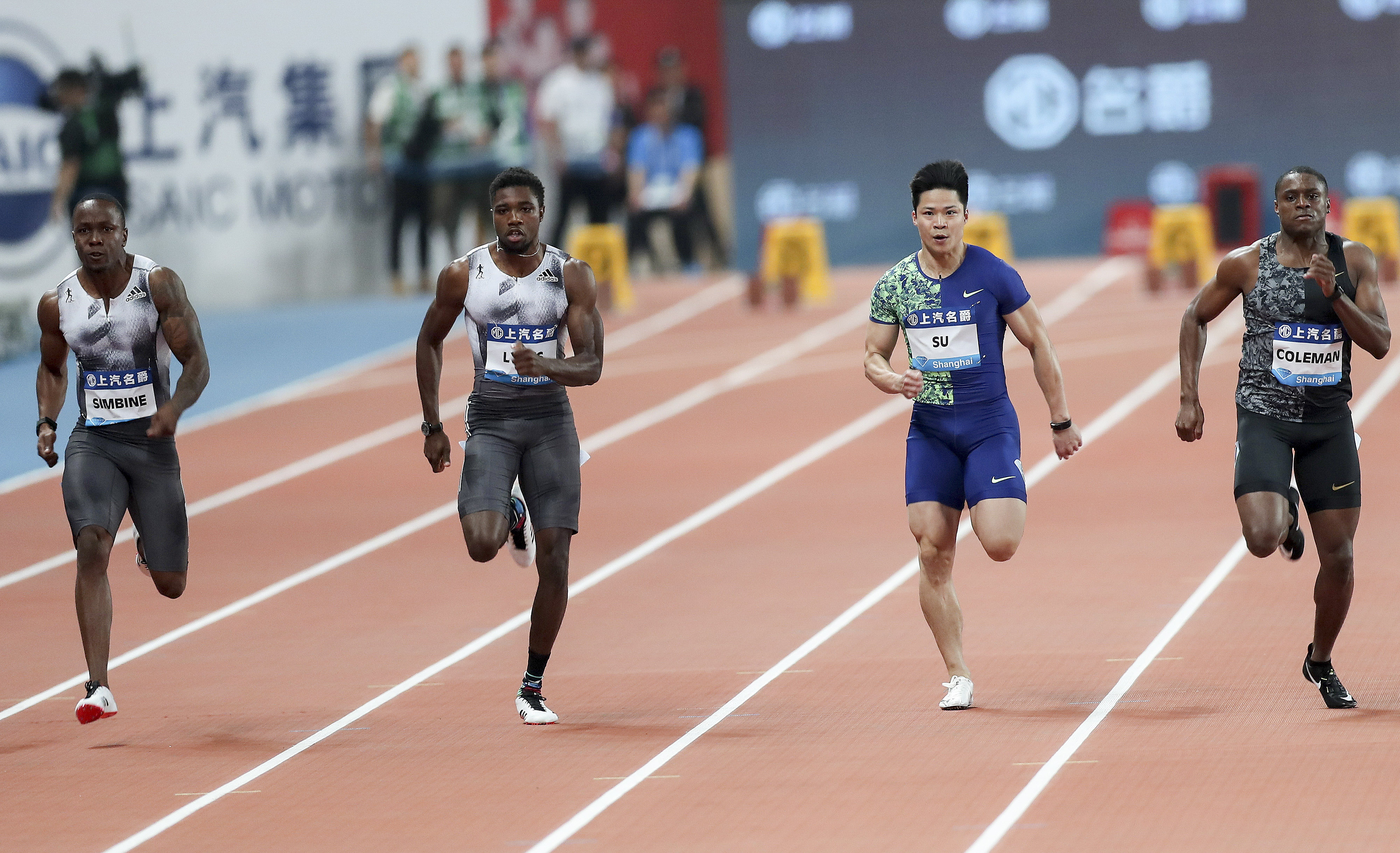 田徑——國際田聯鑽石聯賽上海站:男子100米賽況