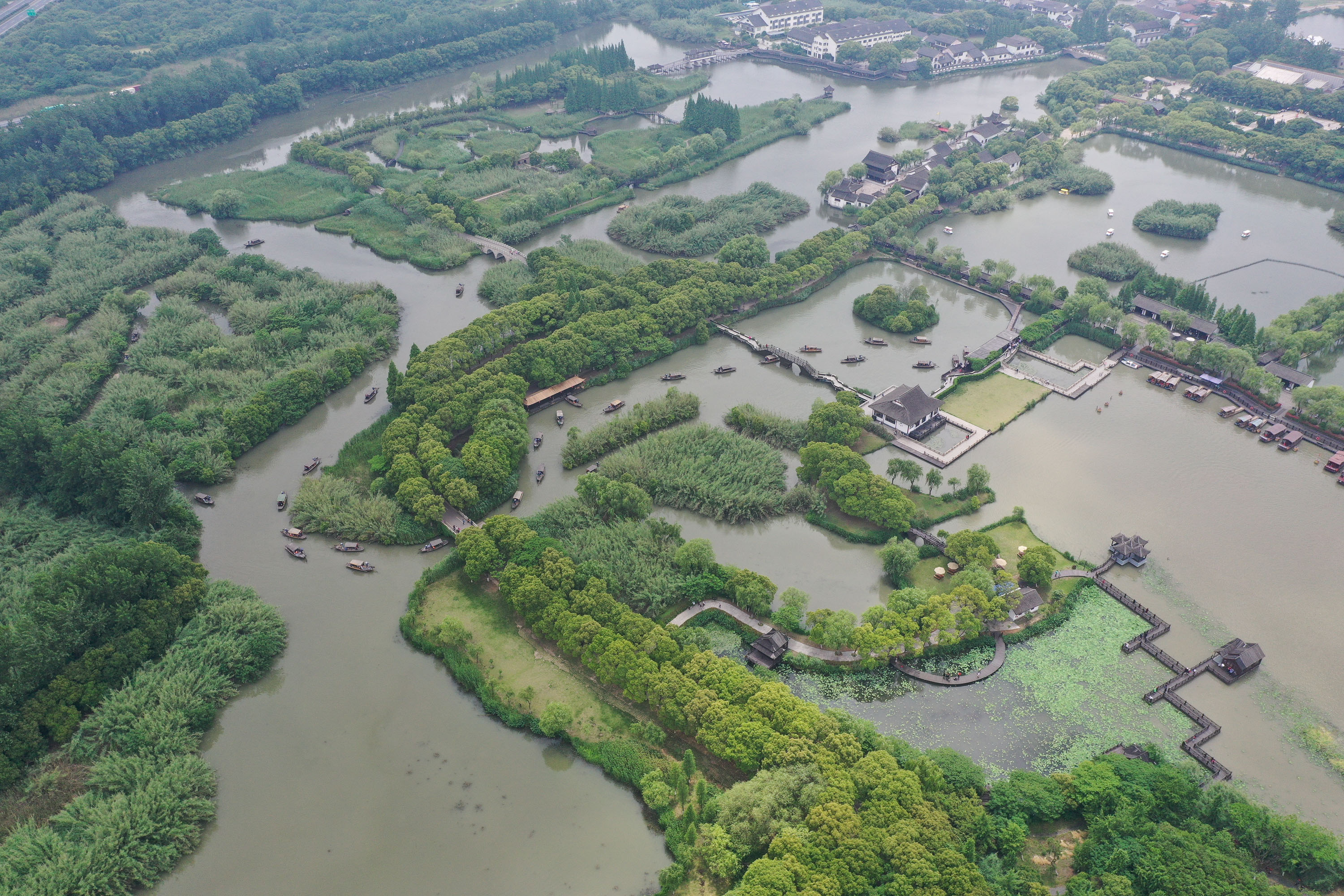 沙家浜风景区免费开放图片