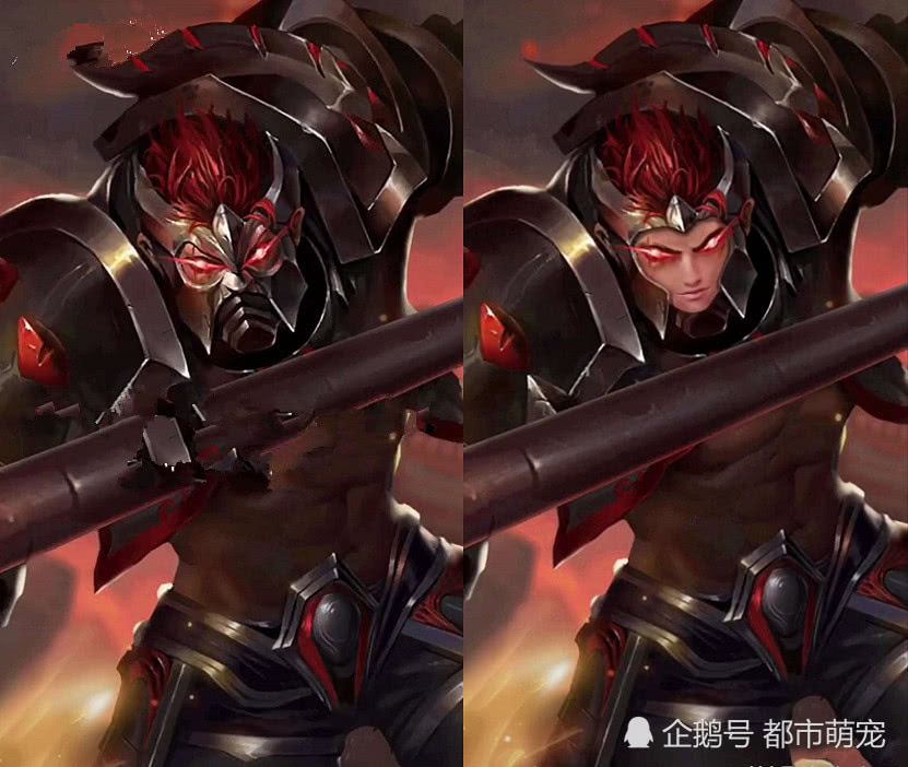 摘掉面具的典韦忍了,长胡子的李白忍了,可没有头发的他没法忍!_峡谷