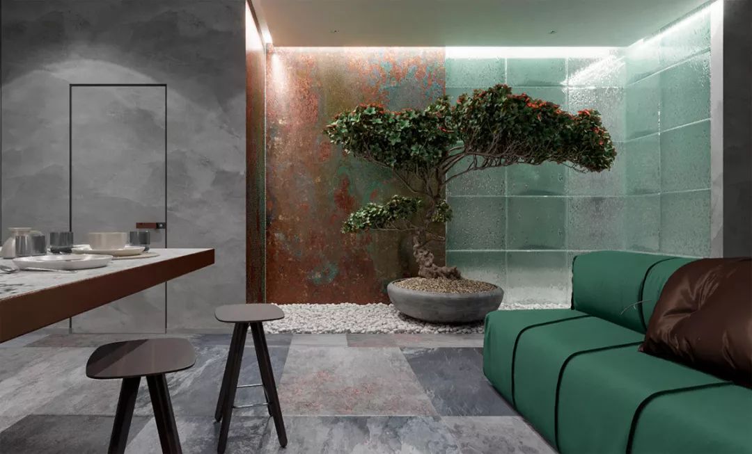 【室内设计】3个金属铜饰面效果的住宅装修设计