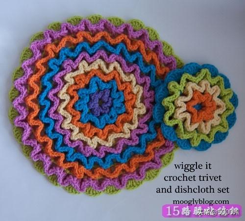 教会你钩编木耳花样,钩毯必学教程