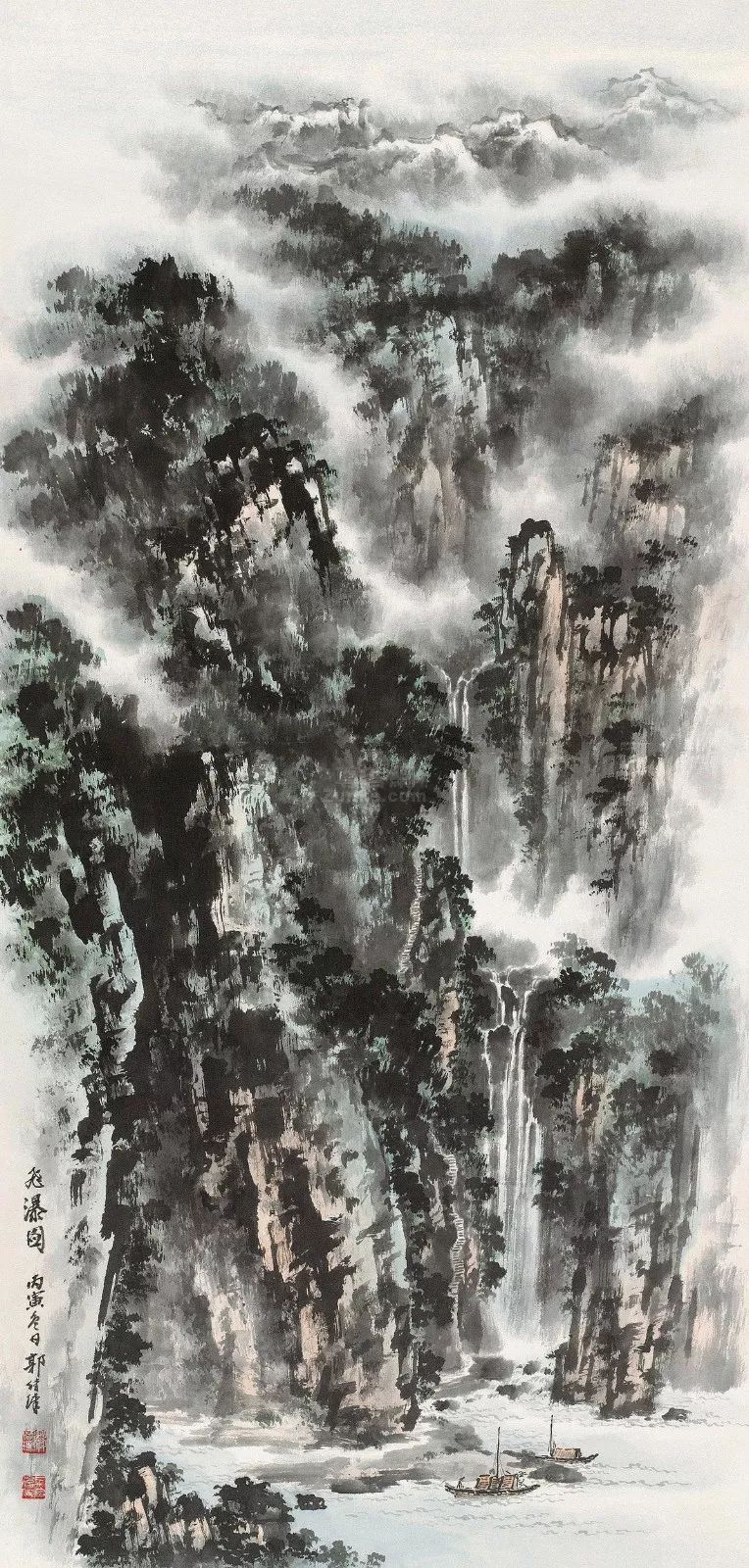 1929年從師祁井西,李鶴籌學習山水,花鳥畫,並臨習宋,元,明清各代名作.