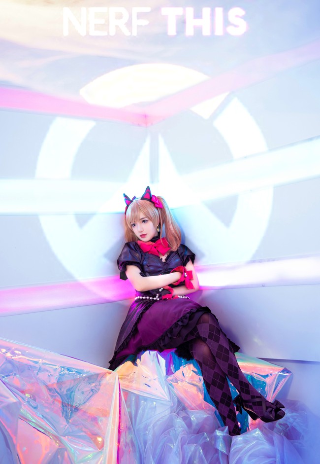 cos守望先锋黑猫露娜dva