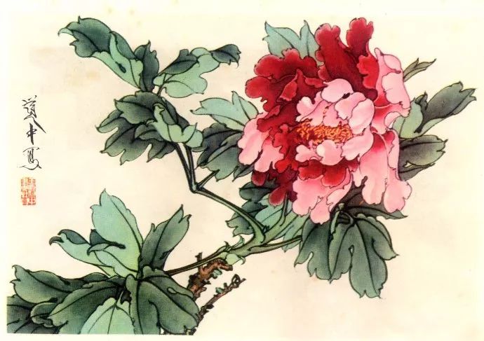 王道中如何画工笔牡丹