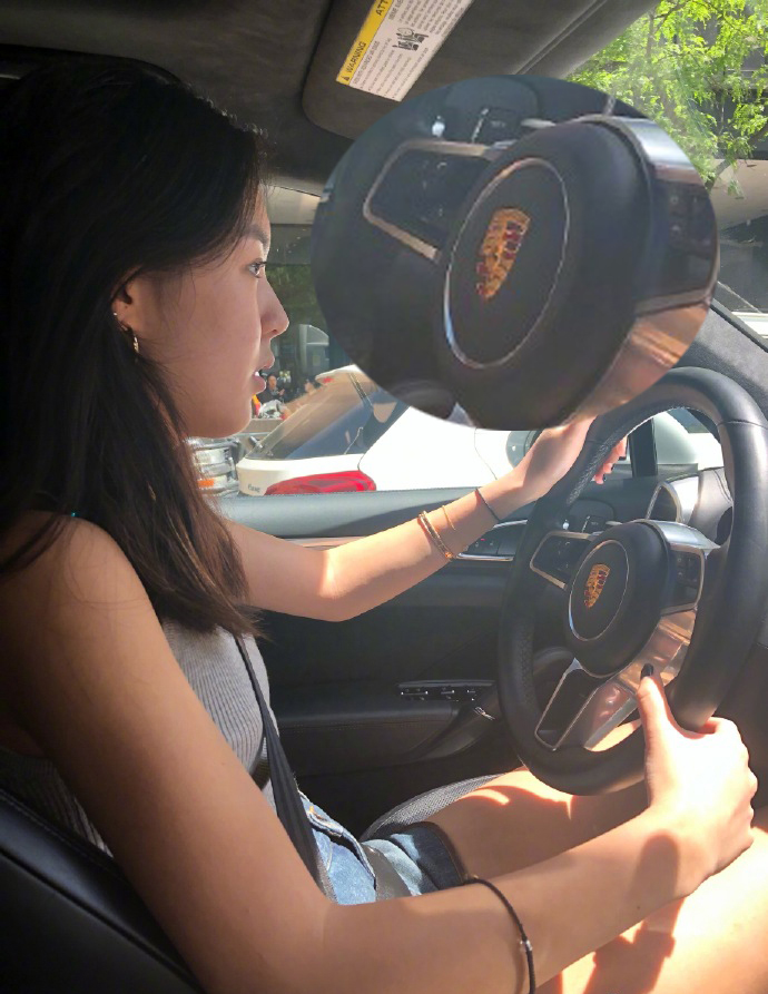 李咏16岁女儿已拿美国驾照,开保时捷架势十足羡煞网友