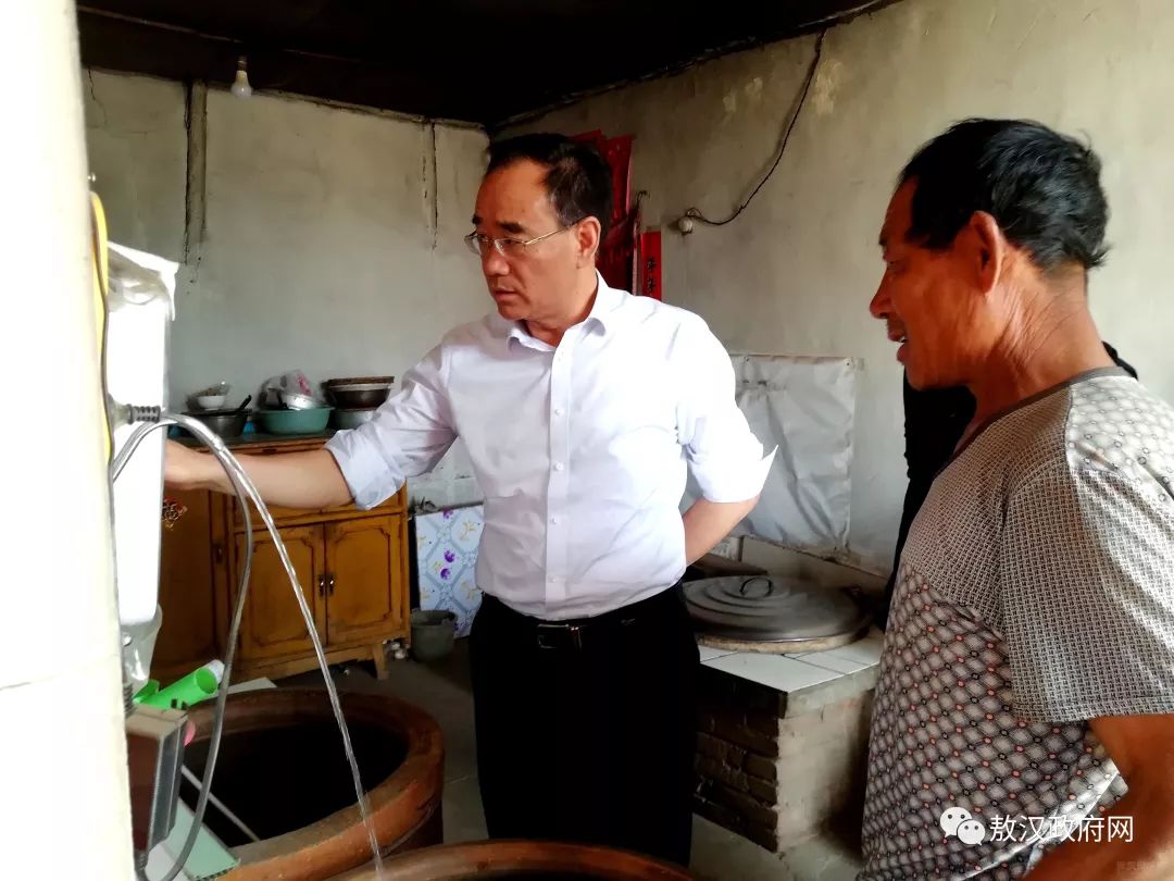 旗委书记邱文博到下洼镇牛古吐镇新惠镇调研