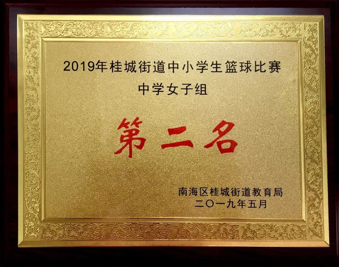 喜报2019年桂城街道篮球赛平洲二中篮球队取得新突破