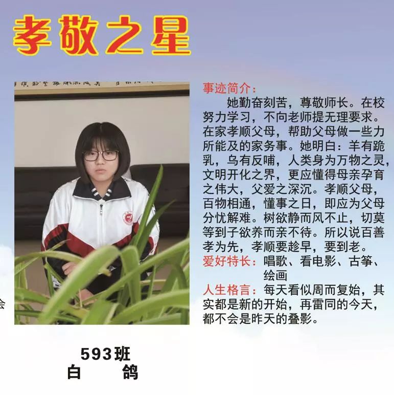 奈曼一中校園之星評選揭曉看看有你家孩子嗎