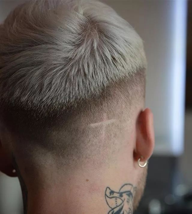 发型刺青2019欧美超火的疤痕切发型又man又帅气