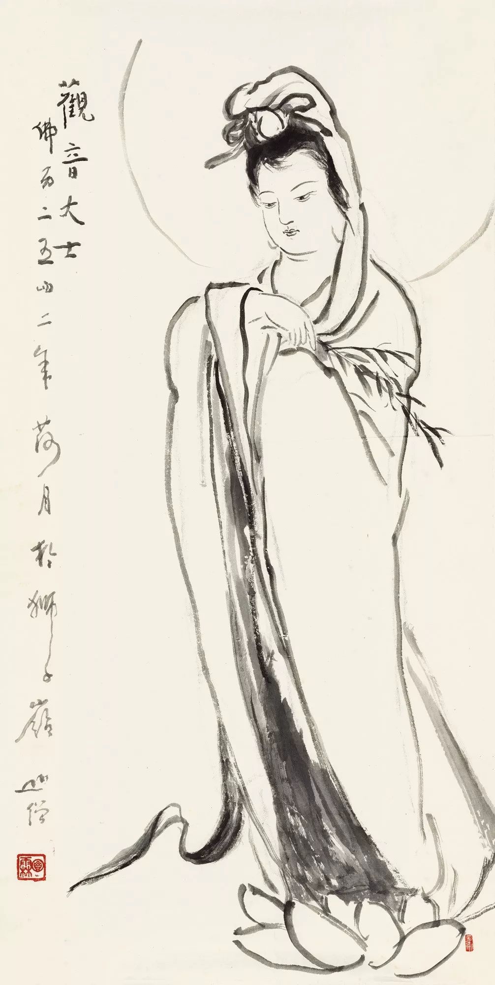 圆霖法师佛事之余每日坚持挥毫写字作画