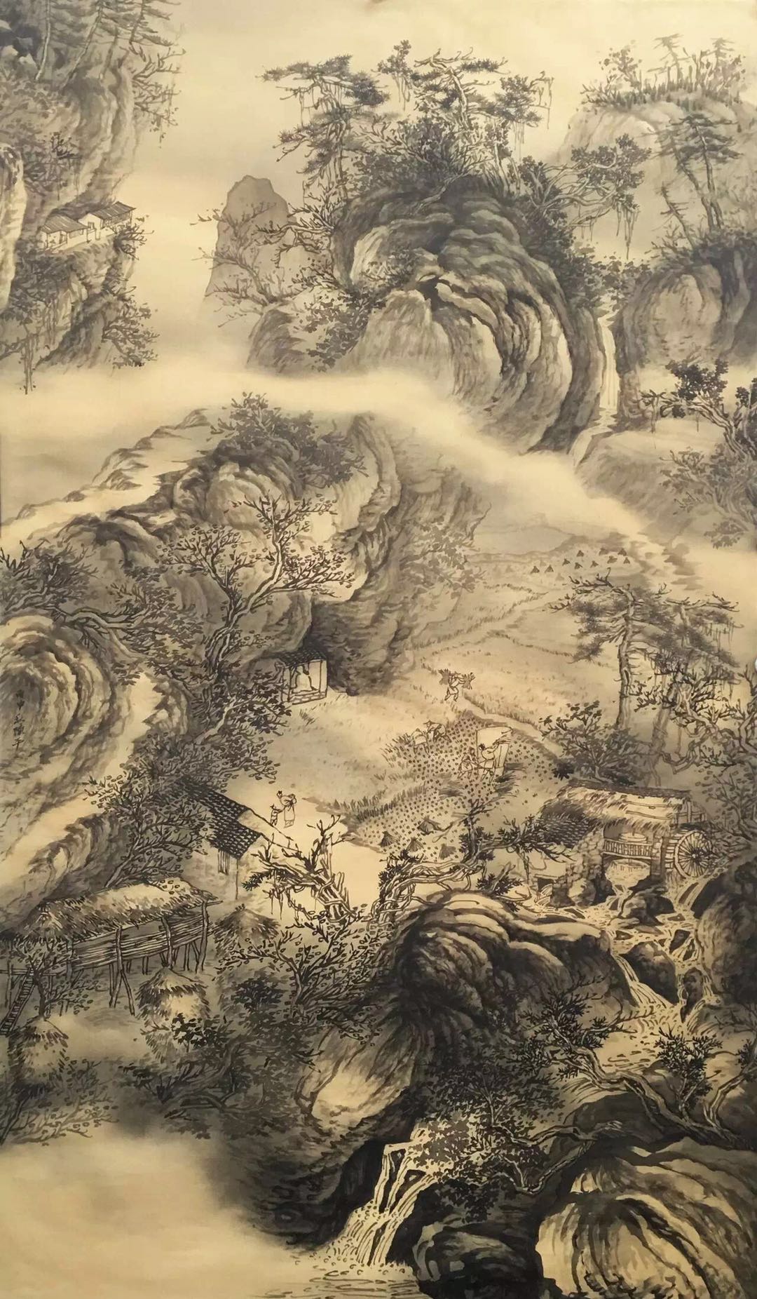 陈平教授山水临摹课堂
