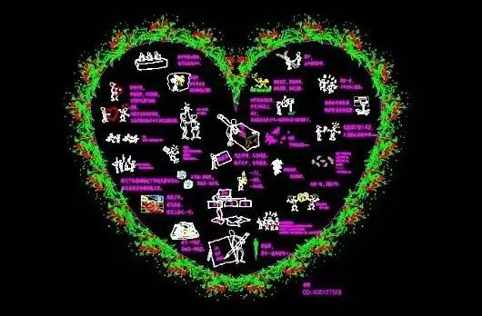 谁说设计师不配拥有爱情这份cad情书就火了