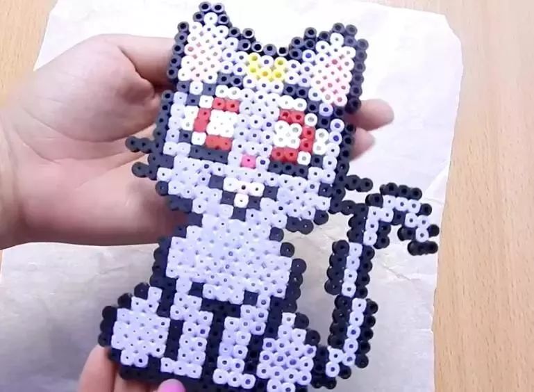 带着孩子一起玩拼拼豆豆简单有新意附教程