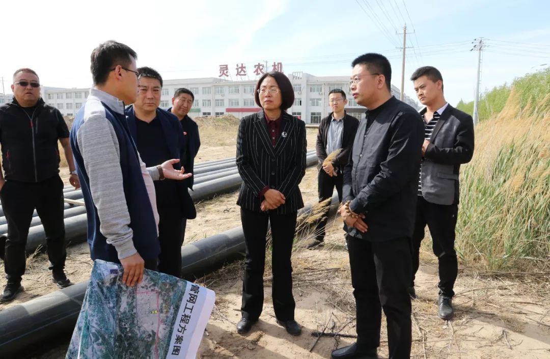 张如红调研中水回用和g242国道两侧绿化工作_临河区