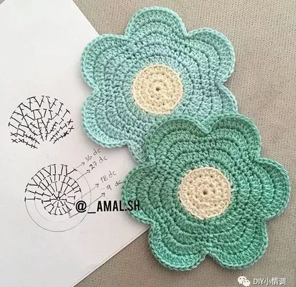 编织简单的小花钩编图解