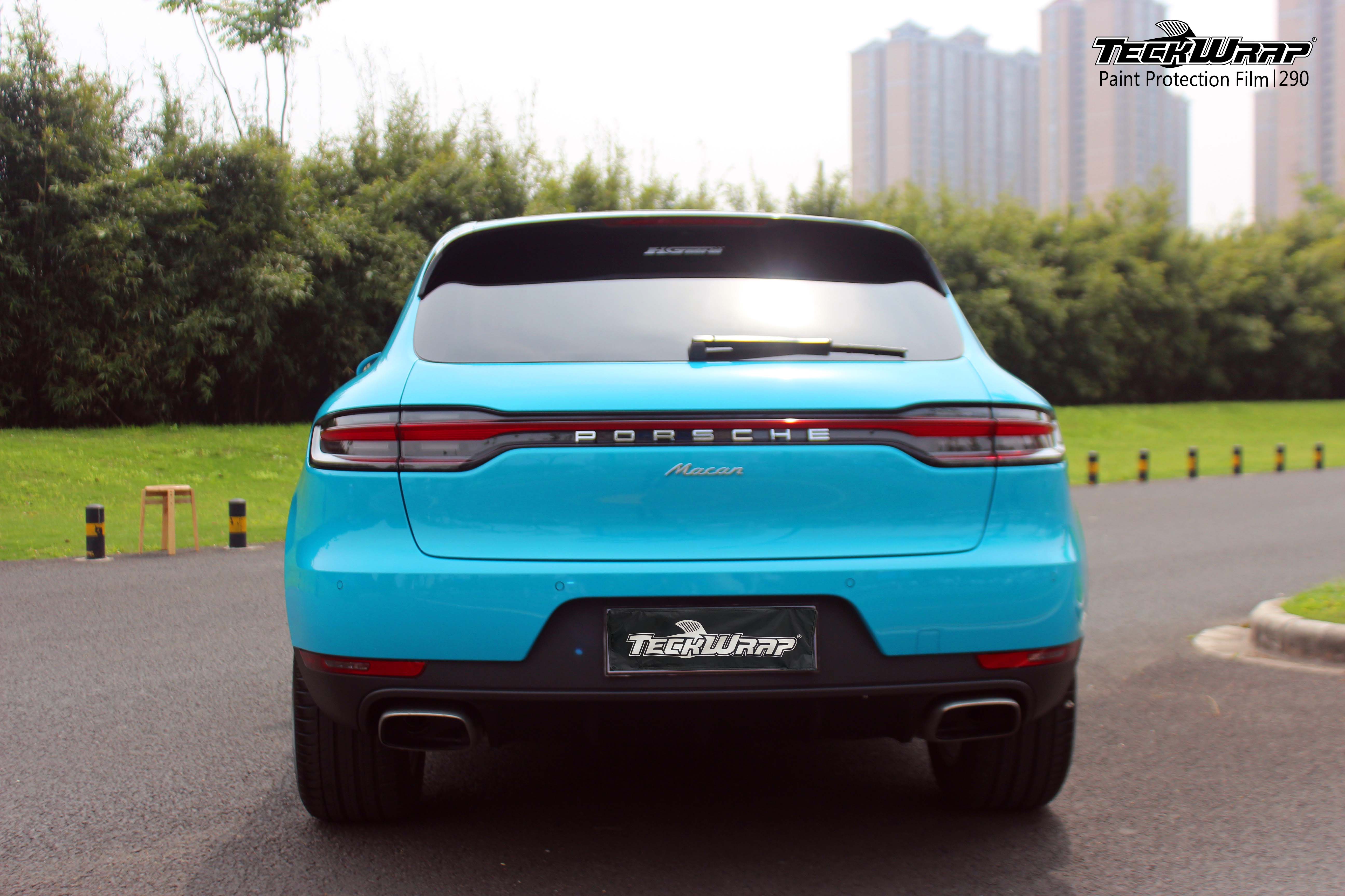 保时捷macan汽车改色贴膜teckwrap美国秃鹰ppf290