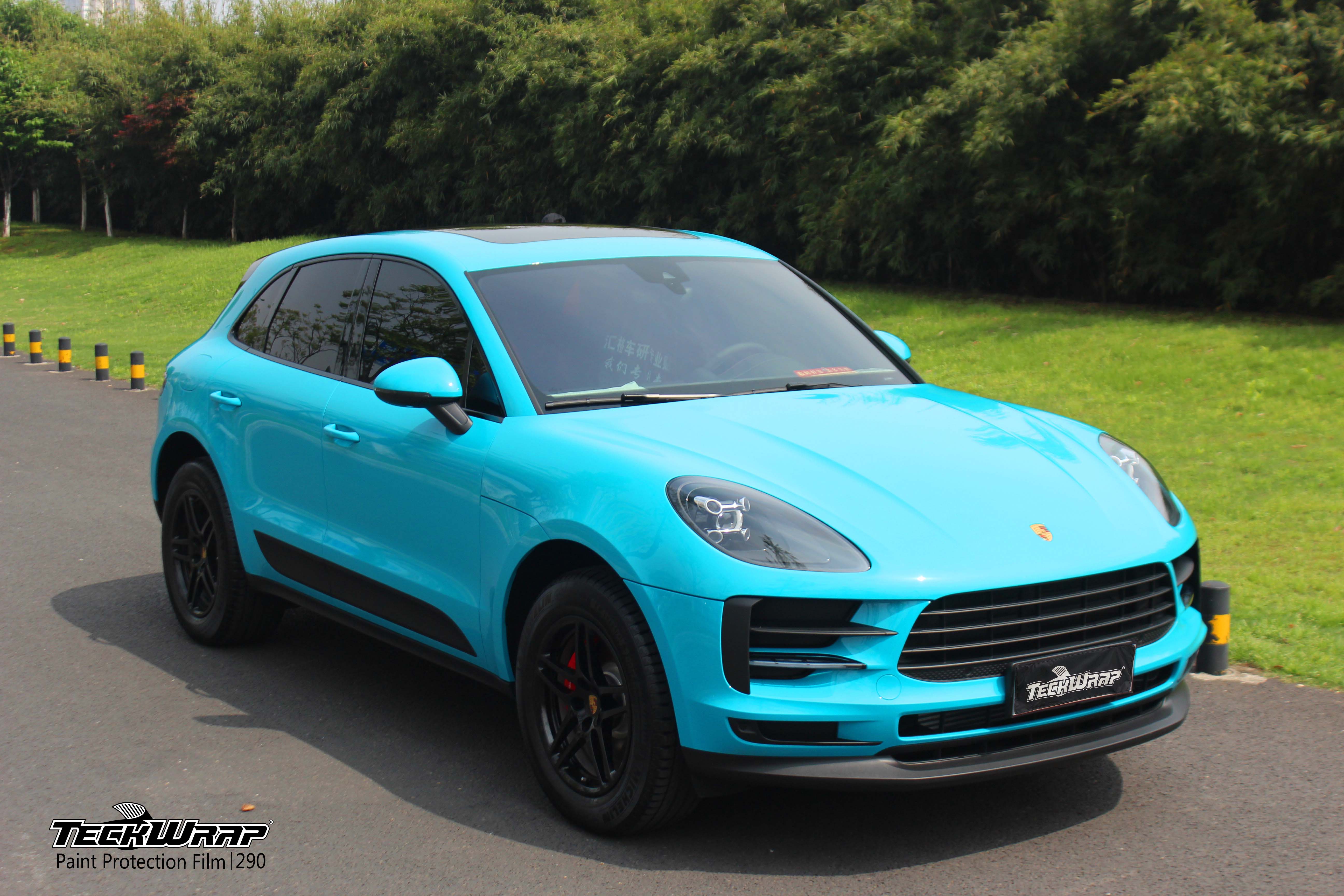 保时捷macan汽车改色贴膜teckwrap美国秃鹰ppf290