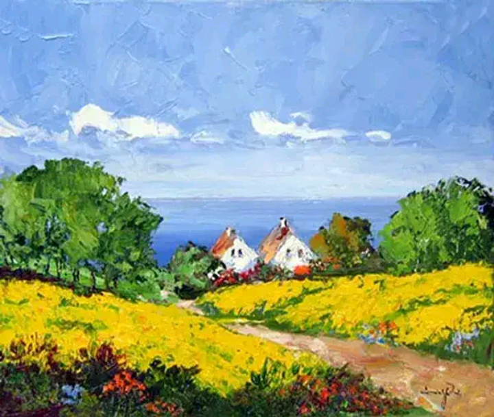 德国画家erichpaulsen风景油画作品赏析