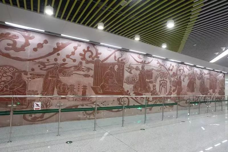 郑州地铁1号线文化墙图片