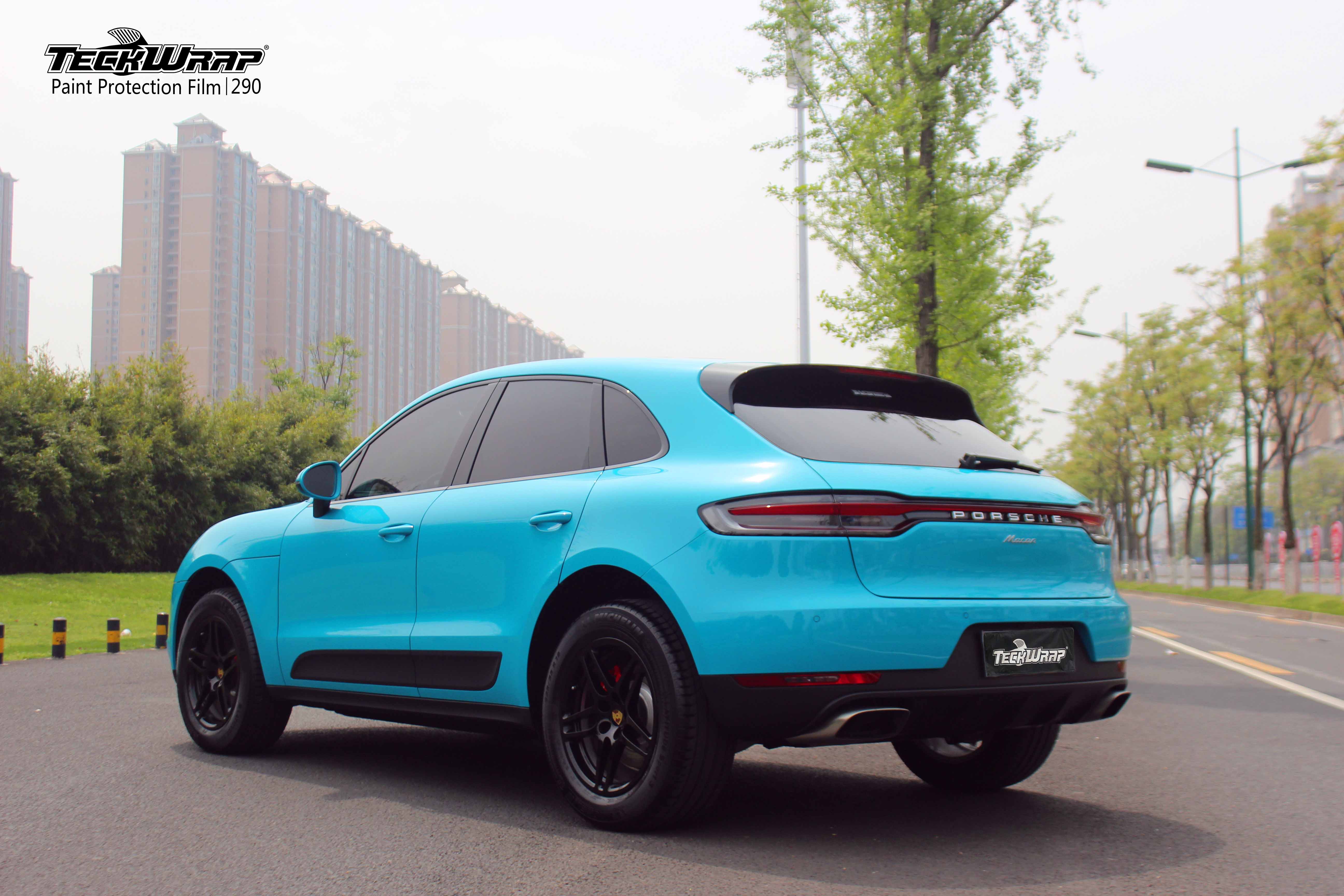 保时捷macan汽车改色贴膜teckwrap美国秃鹰ppf290
