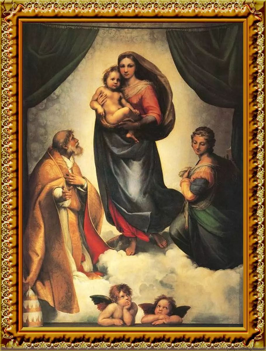 西斯廷圣母艺术价值图片