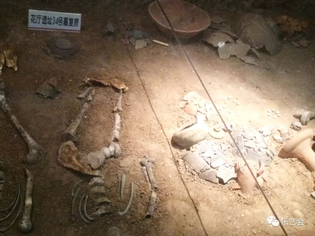 花厅遗址34号墓复原图 新沂博物馆 乐艺会资料实际上人群,人群的冲突