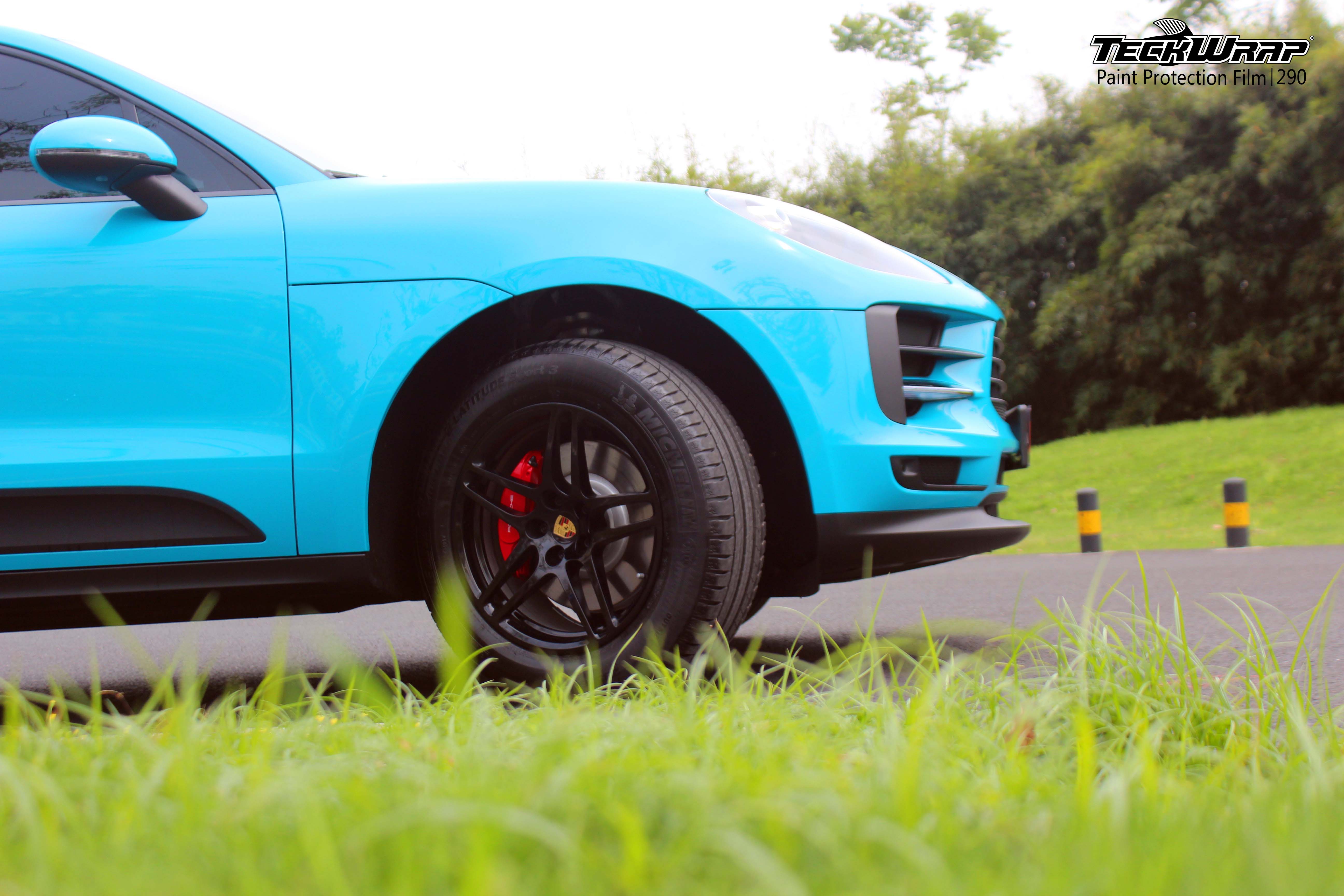 保时捷macan汽车改色贴膜teckwrap美国秃鹰ppf290