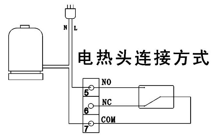 壁挂炉接线示意图地暖温控器可以和壁挂炉,电热执行器,电动阀门,中央