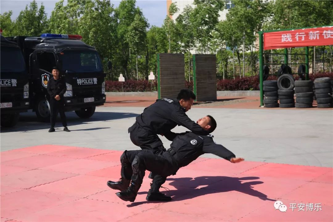 综合格斗长短枪互换警务队列演示警史荣誉室擒敌拳表演这一天,市公安