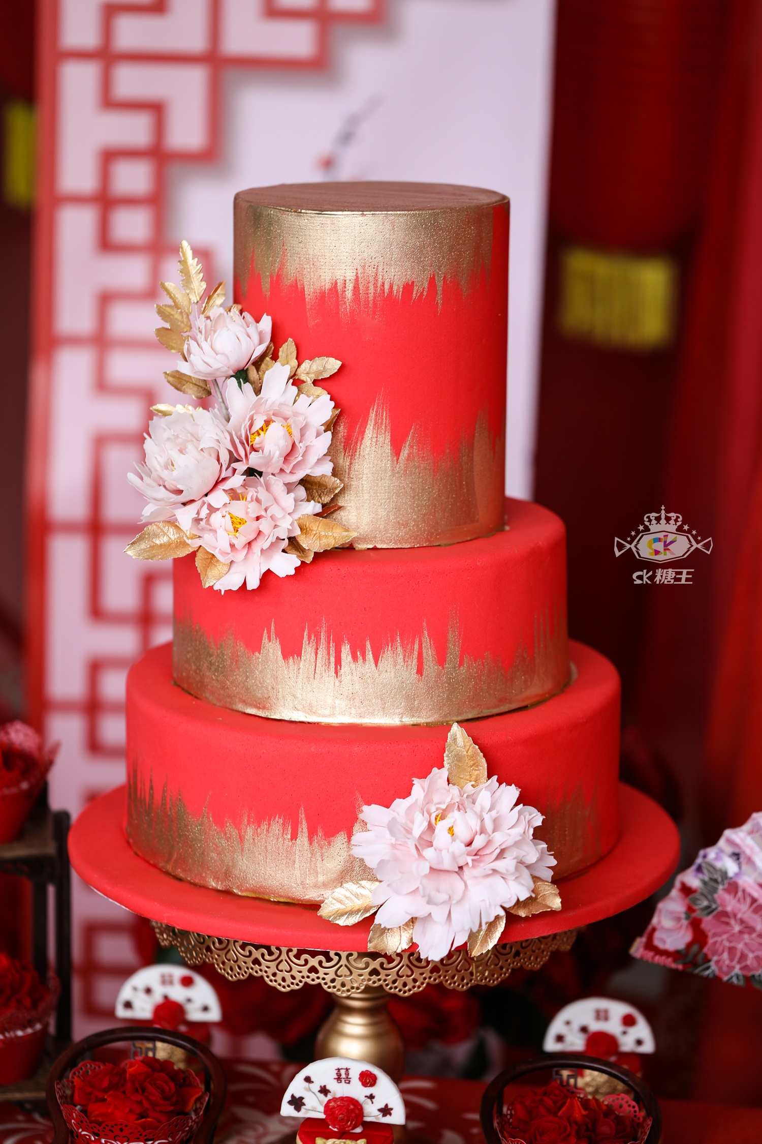sk糖王 | 精致中式婚礼甜品台