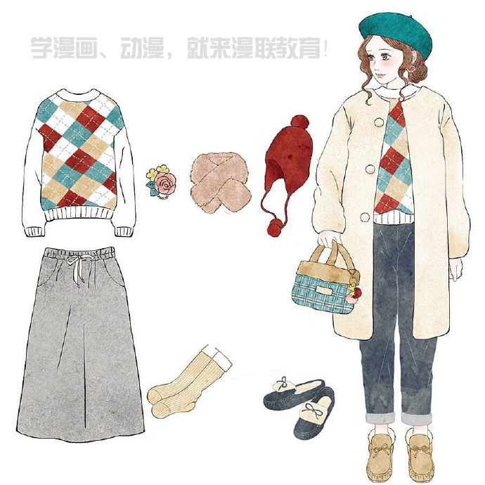 【漫联教育】漫/插画女装设计参考_漫画