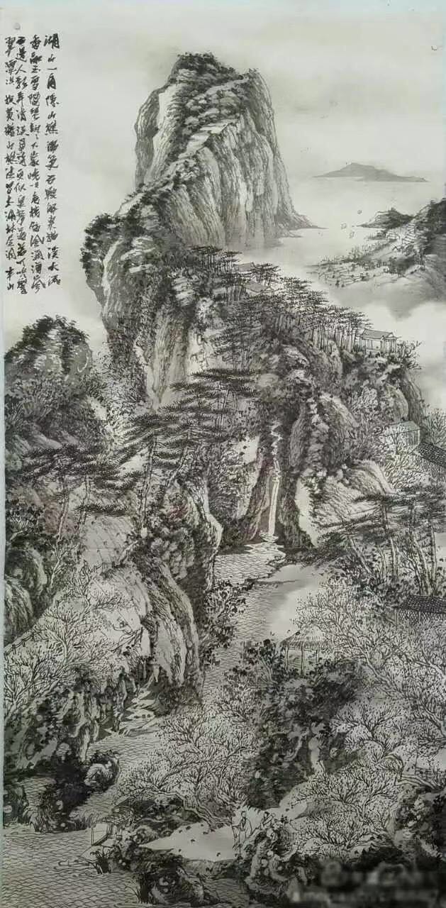 陈平山水画图片图片