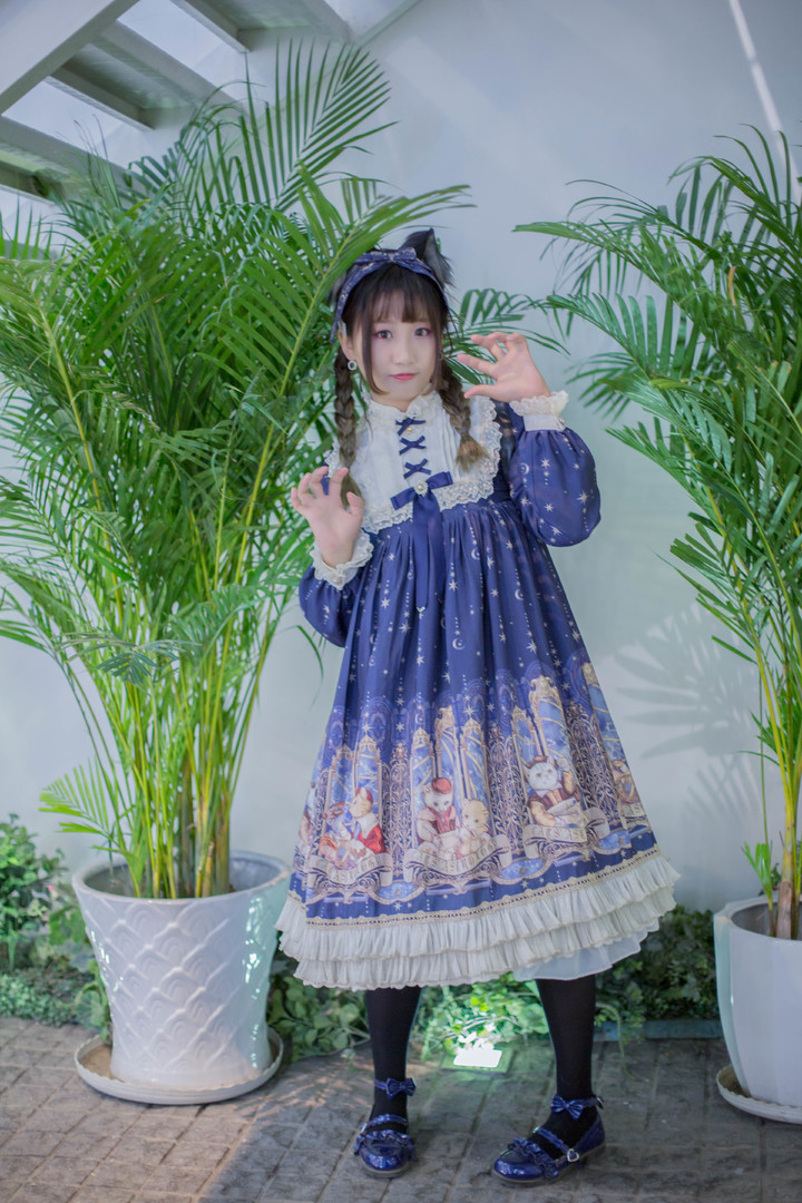 占星猫lolita街拍