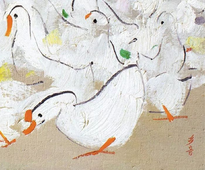 名家画鹅,美美哒