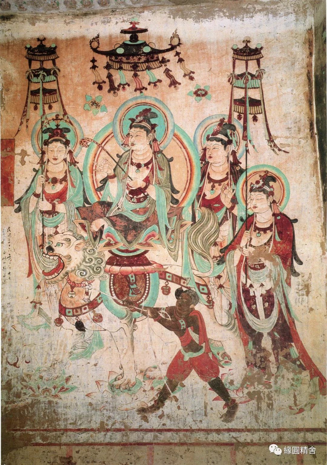 41 第25窟 西壁北侧 文殊变 唐