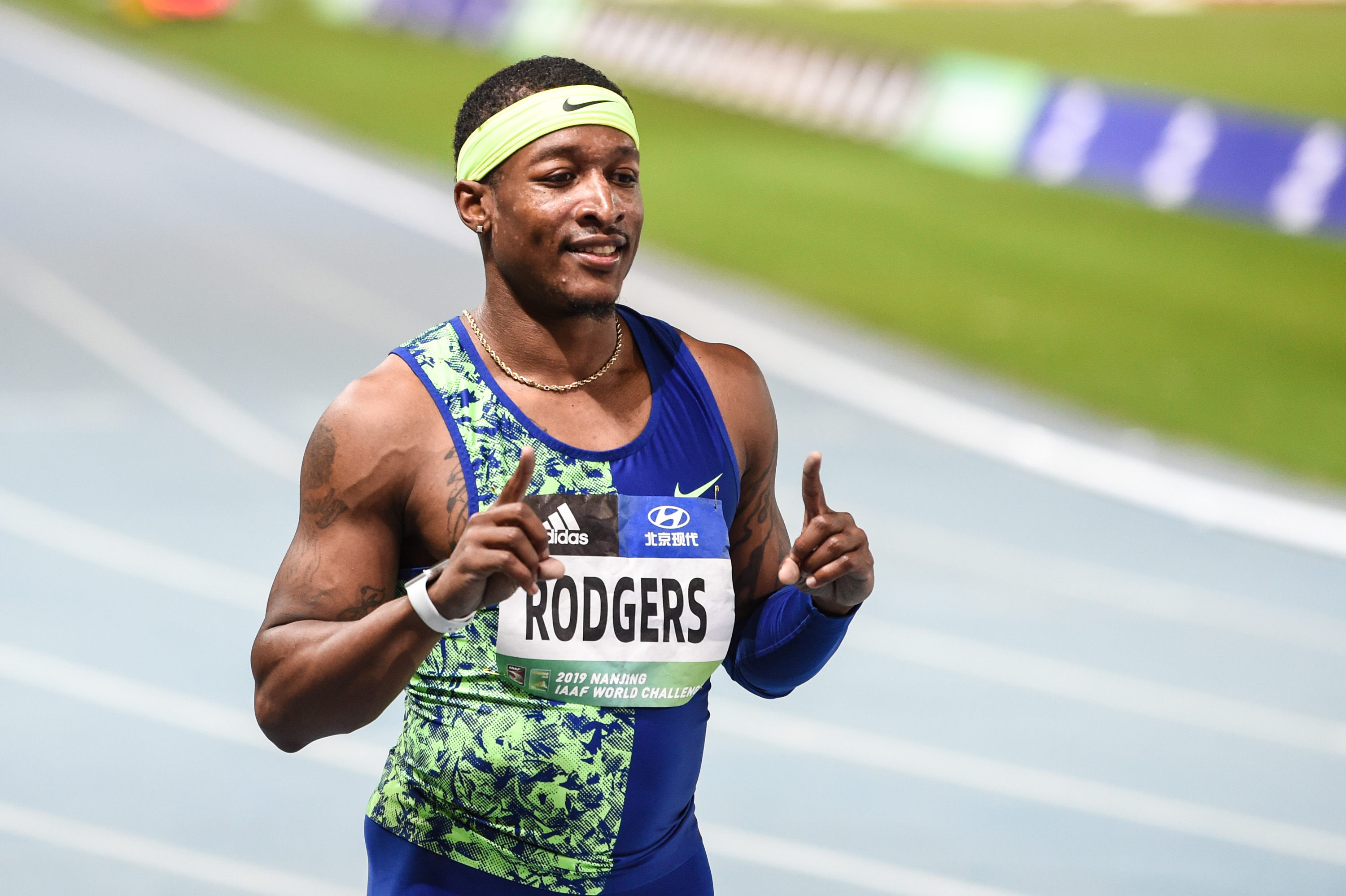 田径——国际田联世界挑战赛:罗杰斯获得男子100米冠军
