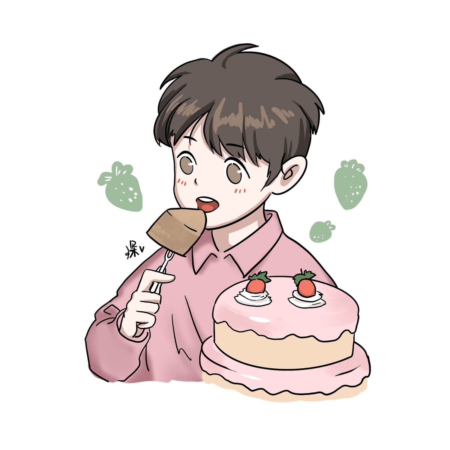 饭绘王源酸甜辣动漫图可爱源源来报道