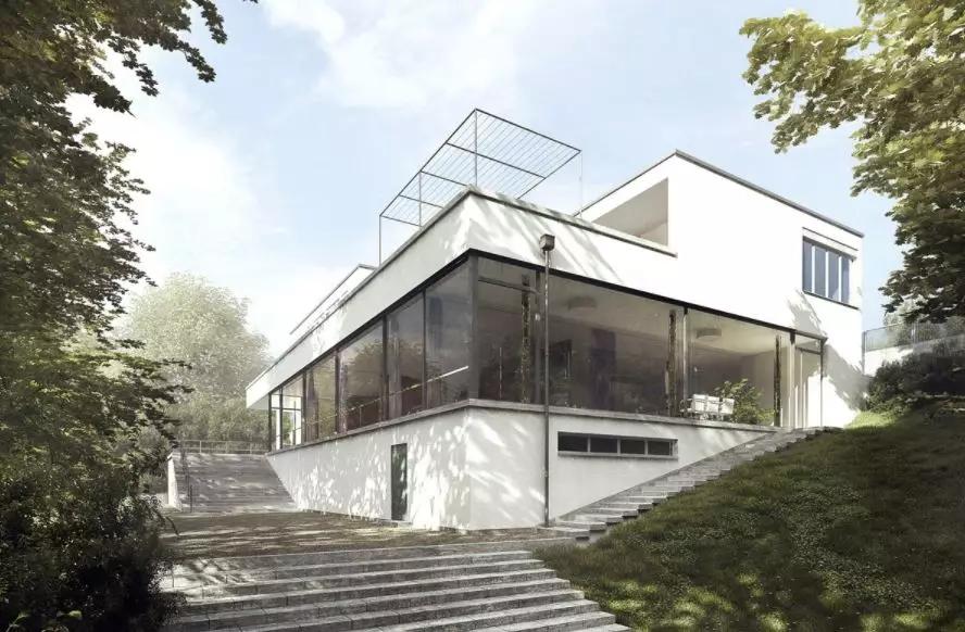 图根哈特别墅柏林新国家美术馆·弗兰克·劳埃德·赖特(frank lloyd