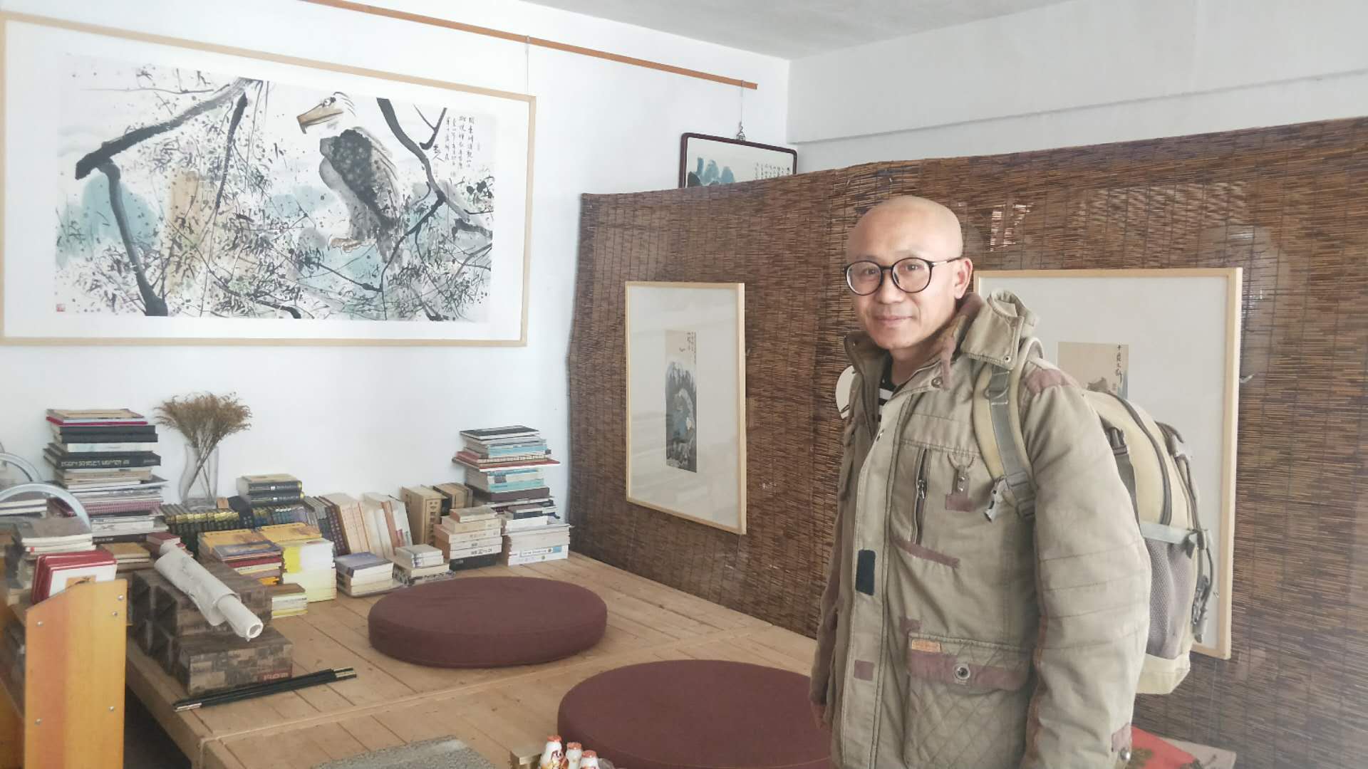 画家一楞禅意之境画展在北京宋庄舍得书院举办