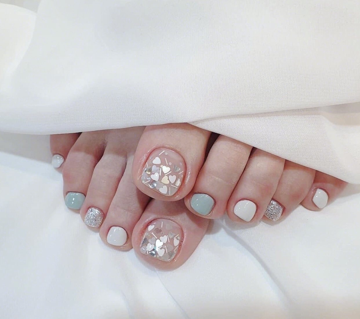 原创又到了露脚趾的季节仙气十足的脚美甲让你的脚脚更美丽