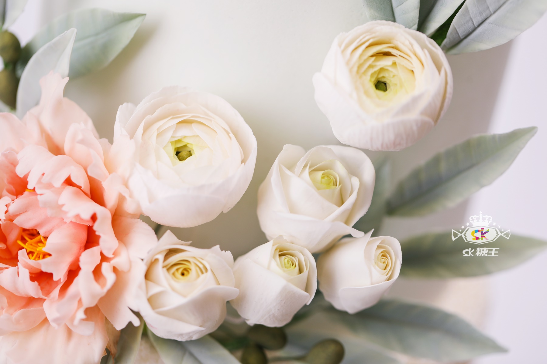 sk糖王 | 翻糖蛋糕是一场花卉与蛋糕的结合