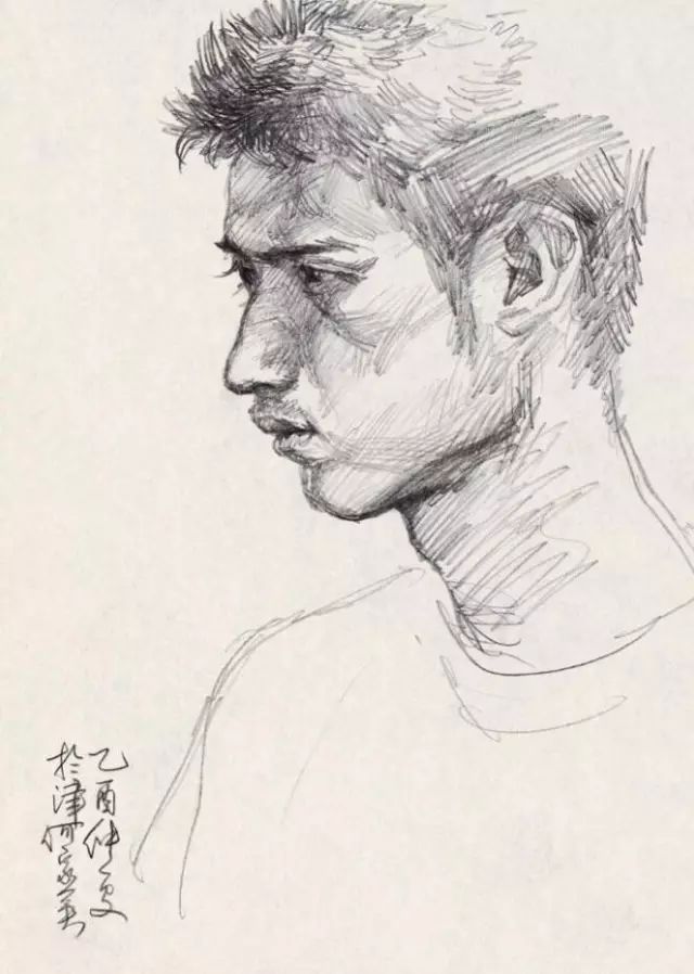 何家英笔下的线性人物速写