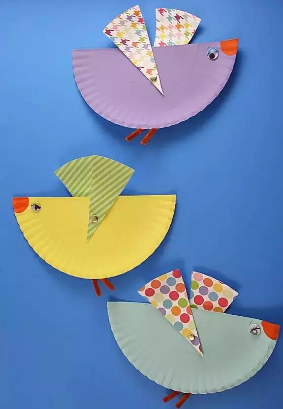 亲子手工(221)纸盘鸟!