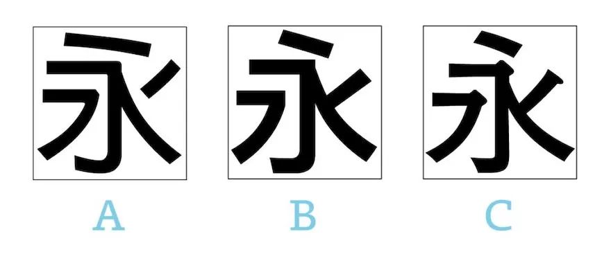 黑体字的写法图片