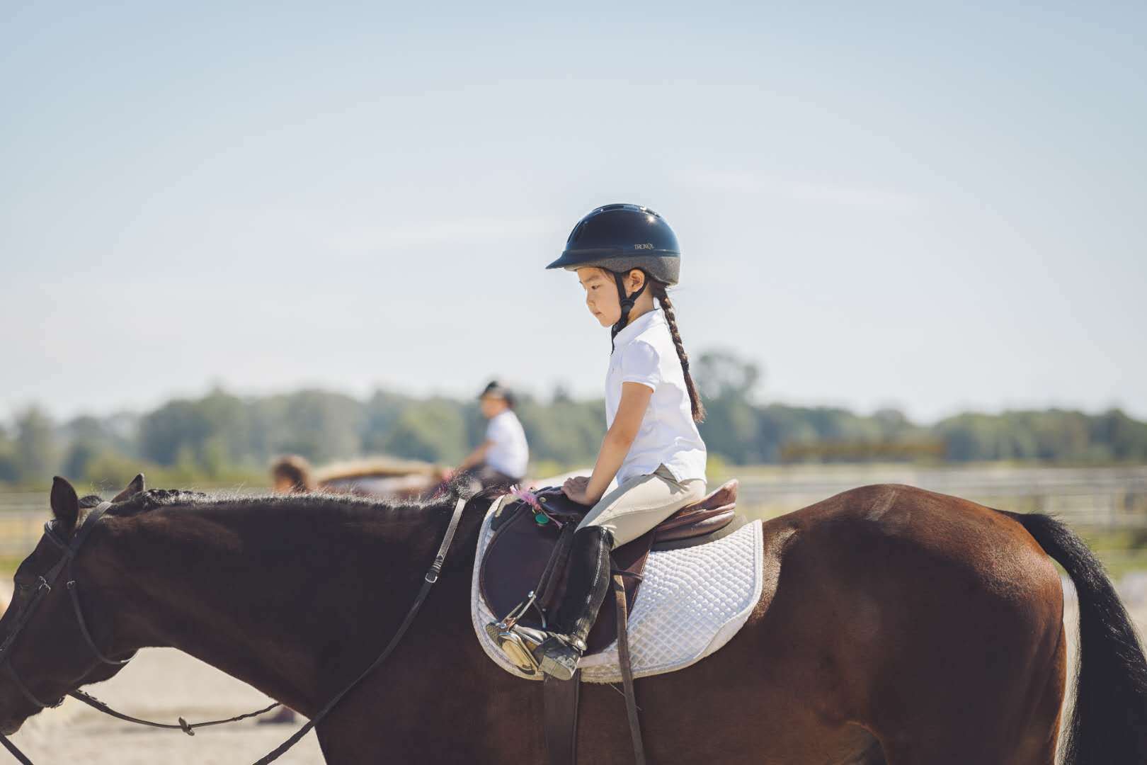 原创 温哥华旅行,来了这里才发现原来国外的小孩这么早就学骑马了