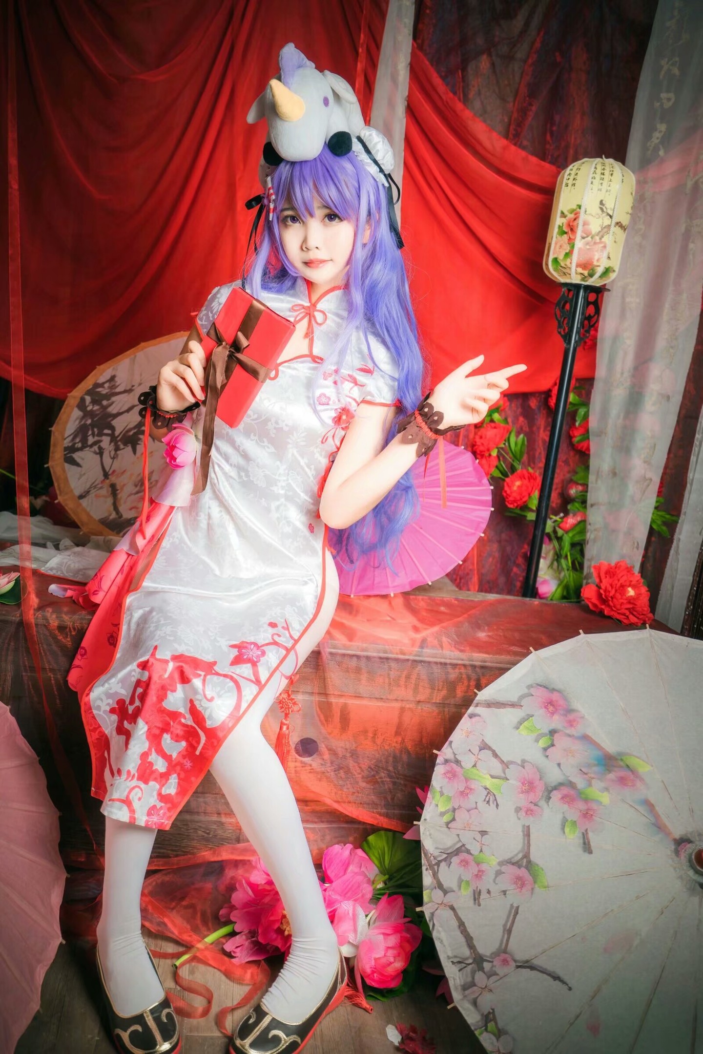 cos碧蓝航线旗袍独角兽小哥哥喜欢独角兽的礼物吗