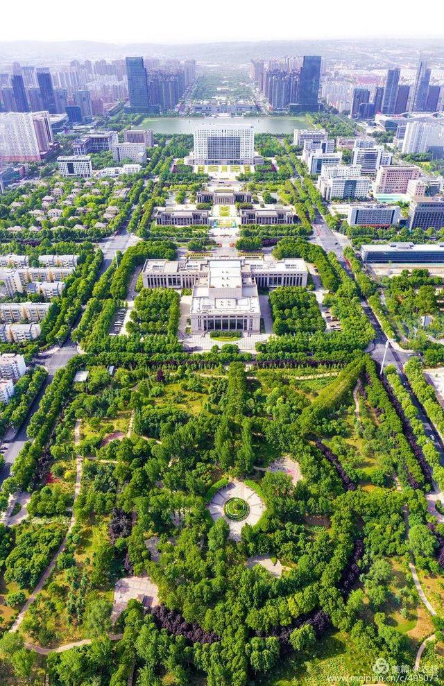 5月天气连续晴好,空中航拍洛阳新区有多美?